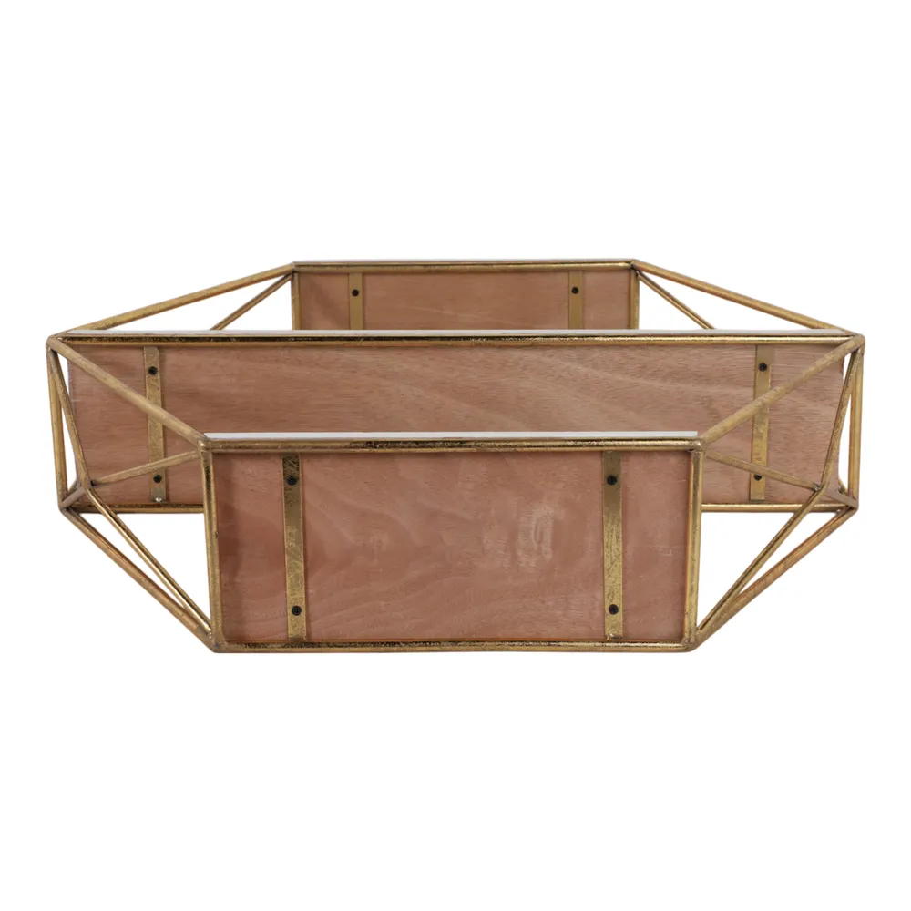 INGRIDHAVEN GOLD WALL SHELF 21 (IN)