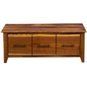 Heartland Walnut Three Drawer Entry Bench 4