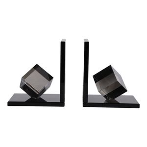 HALSEYGROVE SET OF 2 BLACK BOOKENDS 7 (IN) 1