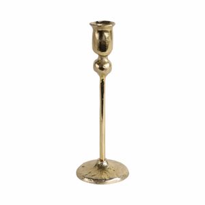 BAKERHAM GOLD CANDLE HOLDER 9 (IN) 4