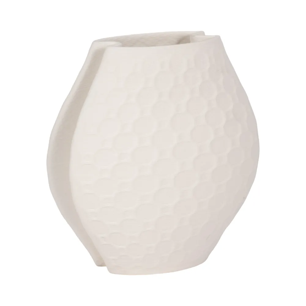 DILLONMOOR IVORY VASE 11 (IN)