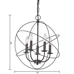 Williamsport 18'' Wide 5-Light Chandelier - Oil Rubbed Bronze 2