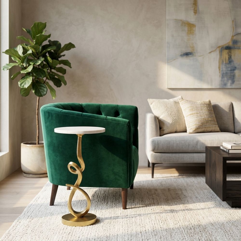 ELLERYFORD WHITE ACCENT TABLE 24 (IN)