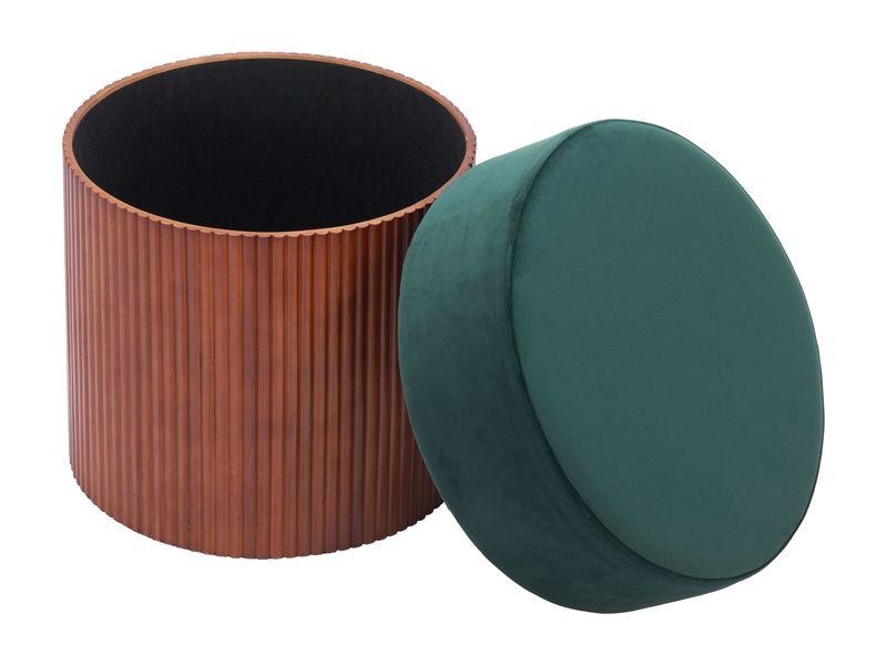 Boto Storage Ottoman Green 7