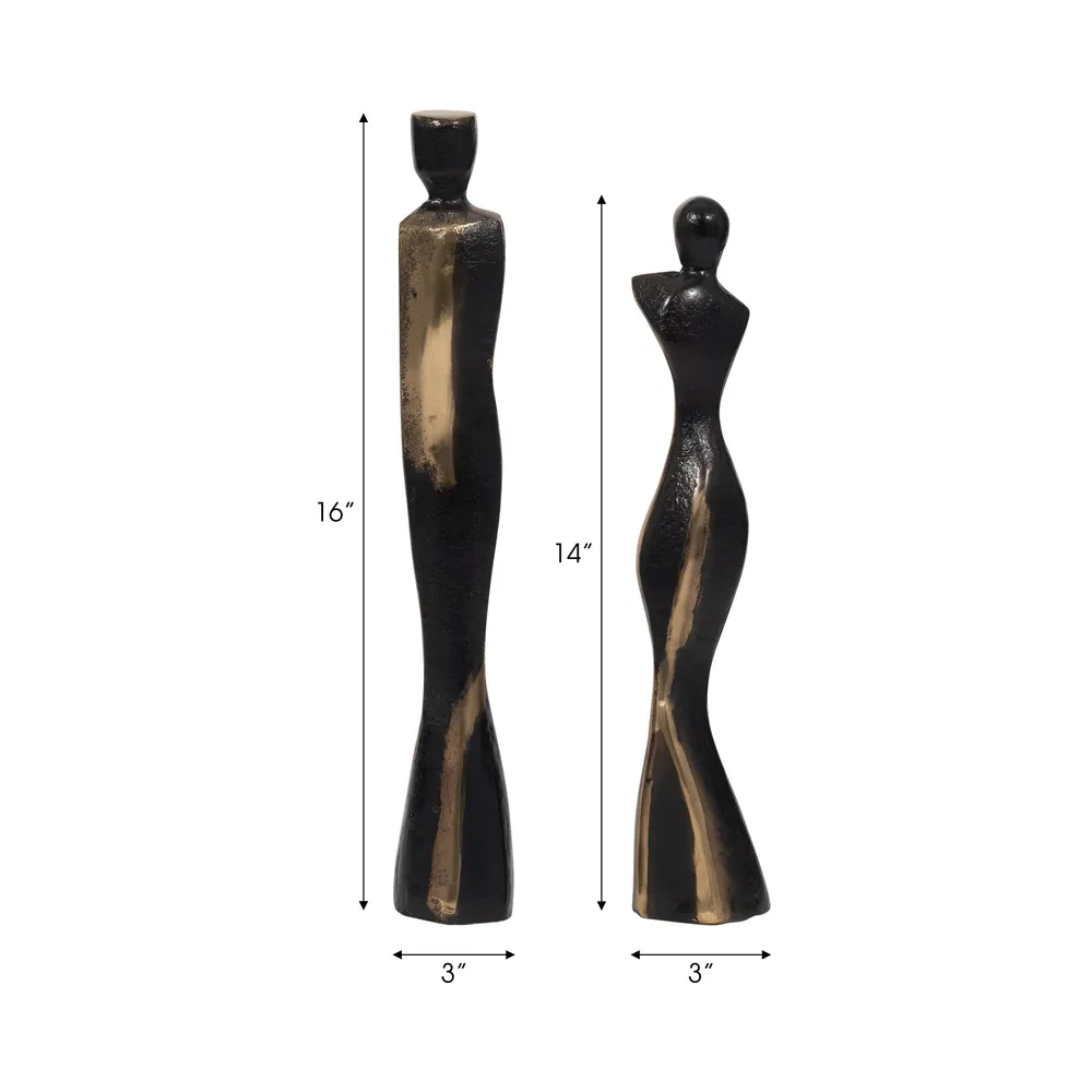 AIDENLAND SET OF 2 BLACK DECOR 16 (IN)