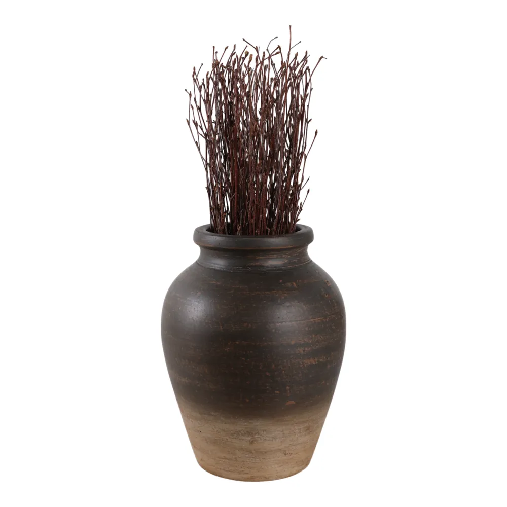 HAWLEYWORTH BROWN VASE 11 (IN)