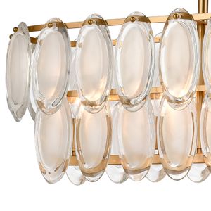 Curiosity 32'' Wide 5-Light Linear Chandelier -  Aged Brass 3