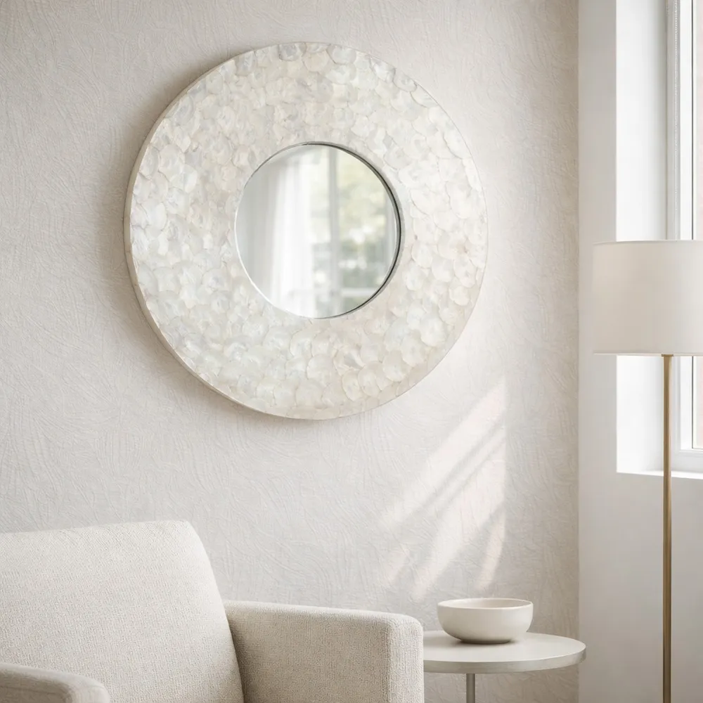 HALDENWAY IVORY MIRROR 27 (IN)