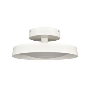 Nancy 13.75'' Wide LED Semi Flush Mount - Matte White 2