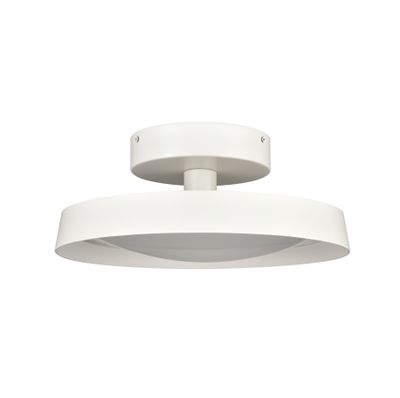 Nancy 13.75″ Wide LED Semi Flush Mount - Matte White