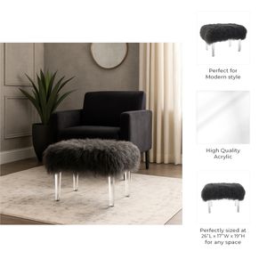 CHLOEMILL BLACK BENCH 19 (IN) 10