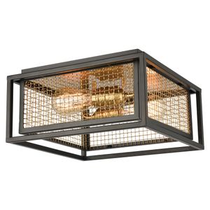 Jarvis 12'' Wide 2-Light Flush Mount - Matte Black 1