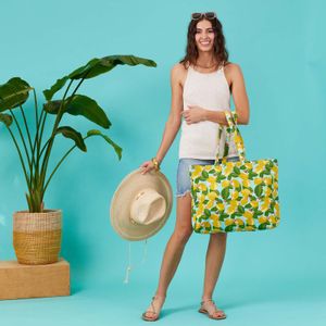Lemon Blossoms Little Shopper Canvas Tote Bag 3