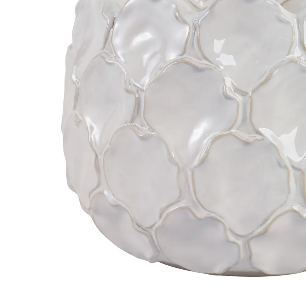 HAZENSHAW SET OF 3 WHITE PLANTER 11 (IN)
