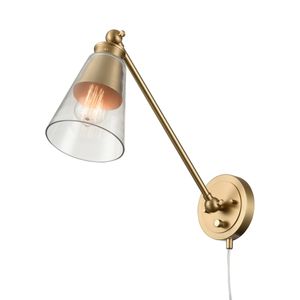 Albany 9.25'' High 1-Light Swingarm Sconce - Brushed Gold 5
