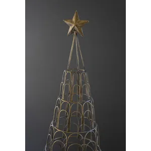 Metal Christmas Tree Card Holder 2