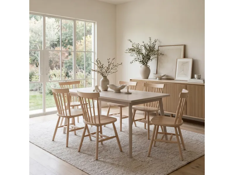 Roms Dining Table Whitewashed 9
