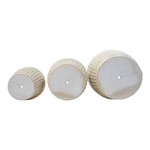 DUFFYLAKE SET OF 3 TAN PLANTER 13 (IN) 6