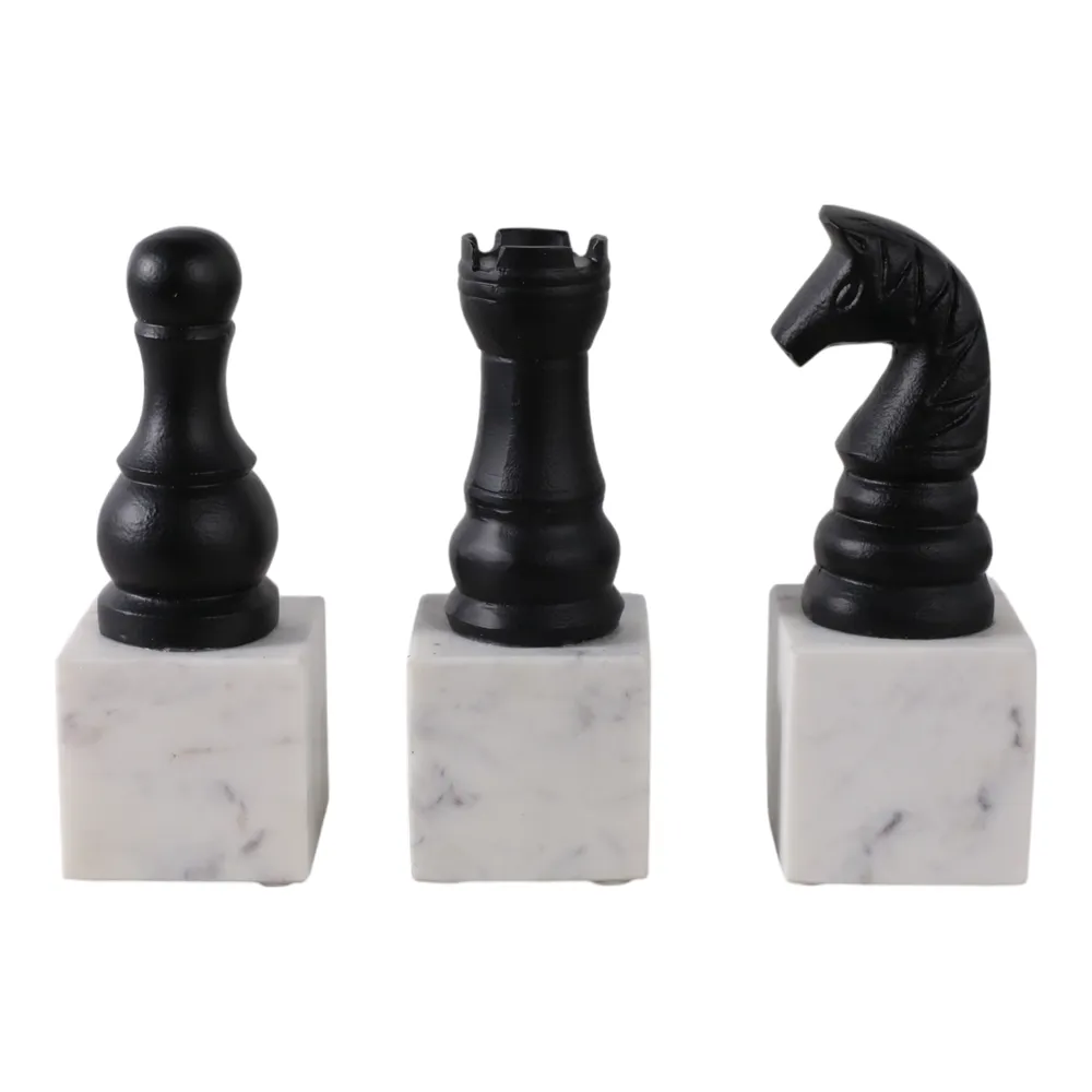 CLEOWOOD SET OF 3 BLACK DECOR 9 (IN)
