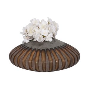 ELROYLAND GRAY GLASS VASE 6 (IN) 3