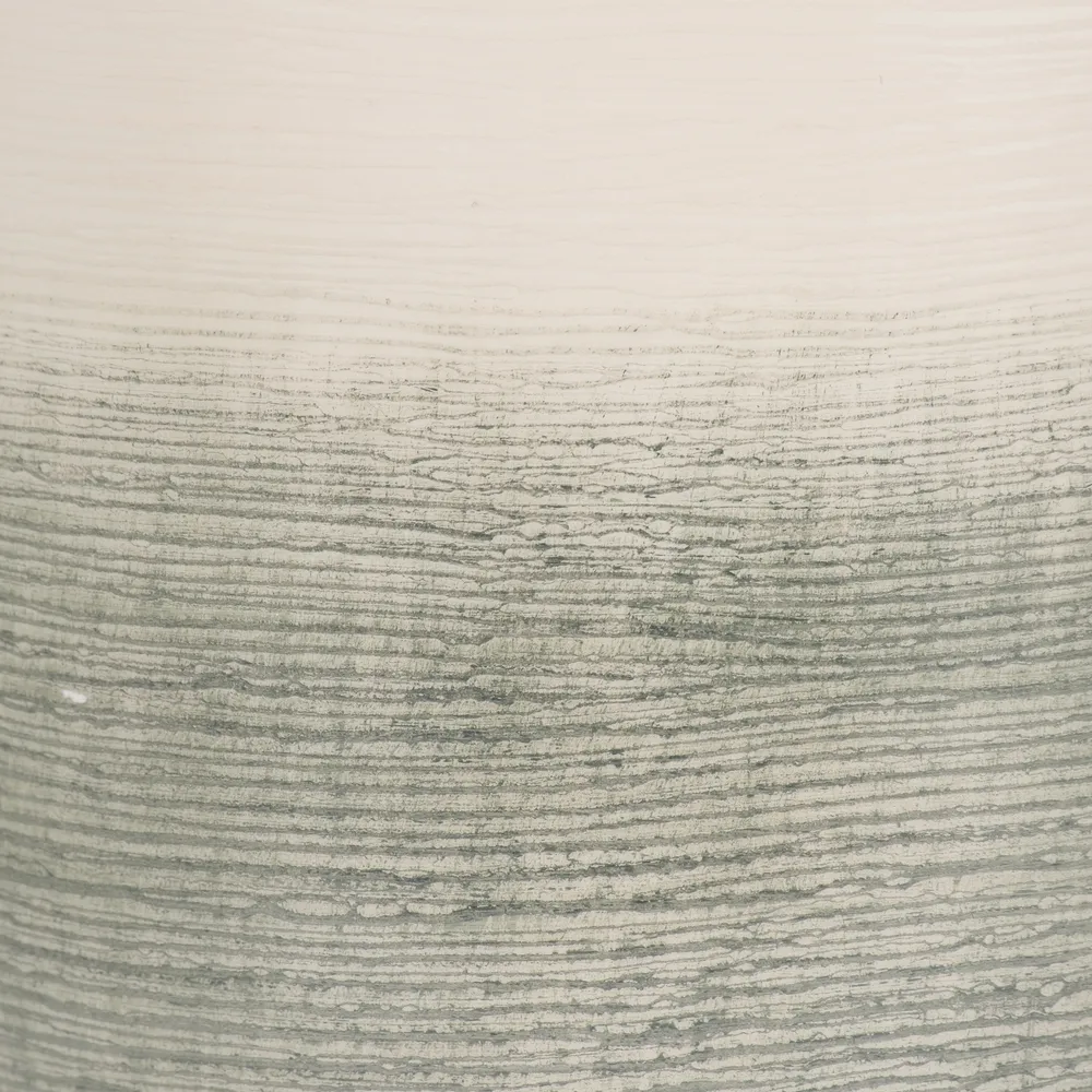 ERWINLAND GREEN GLASS VASE 14 (IN)