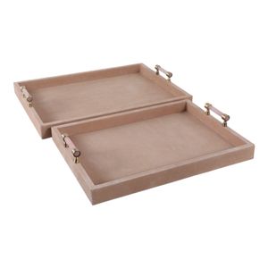 NELSONGATE SET OF 2 TAN TRAY 3 (IN) 1