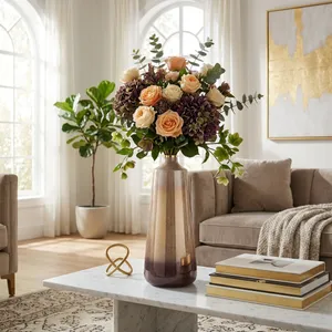 BRYNBURN GOLD GLASS VASE 21 (IN) 11