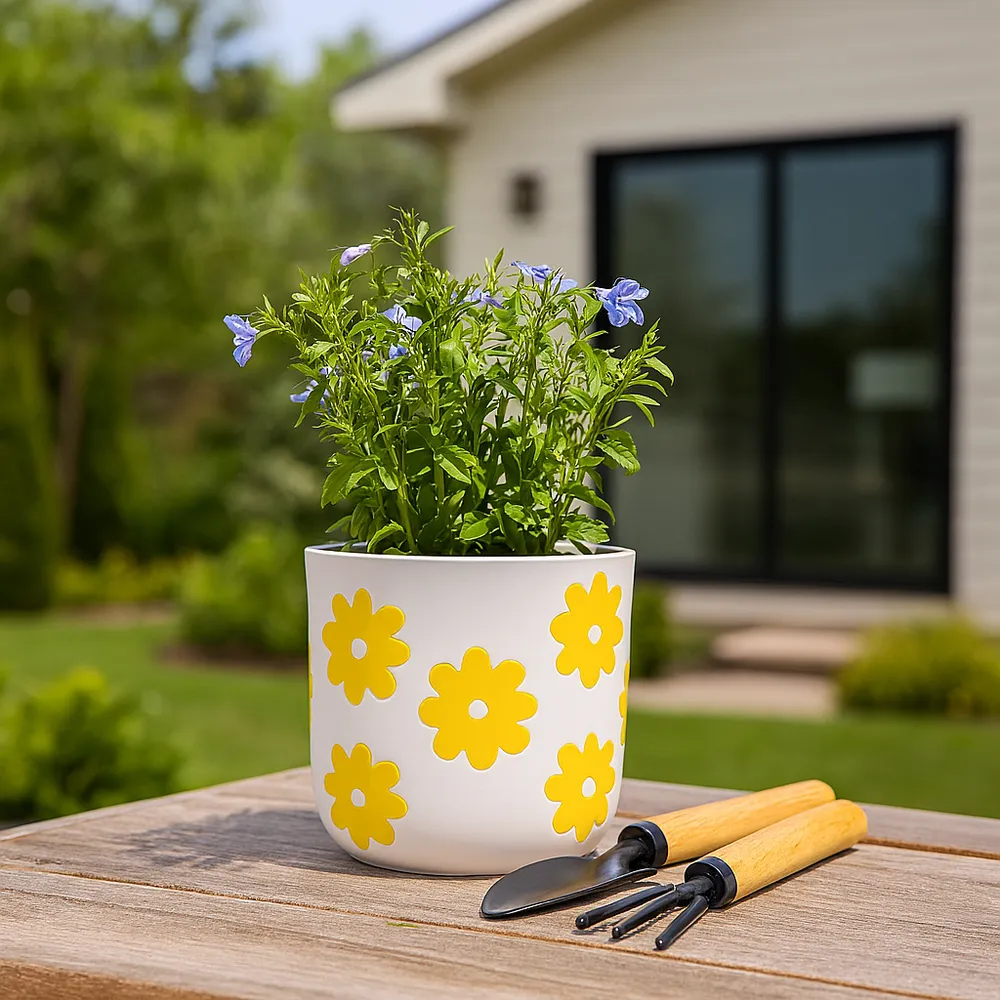 BELDENTON WHITE PLANTER 6 (IN)