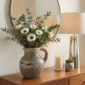 SHERMANGROVE IVORY VASE 9 (IN) 2