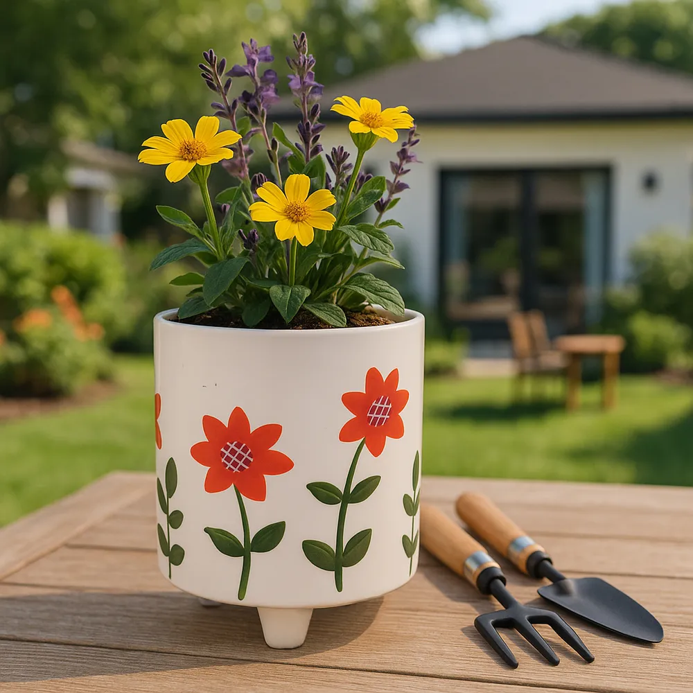 ALMAWAY WHITE PLANTER 6 (IN)