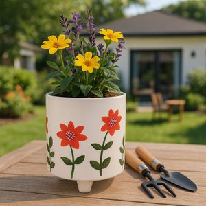 ALMAWAY WHITE PLANTER 6 (IN) 12