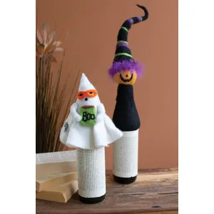 Felt Halloween Bottle Topper / Jack-O-Lantern 3