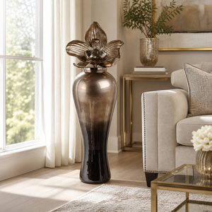 BAIRDOAK WHITE GLASS VASE 42 (IN) 12