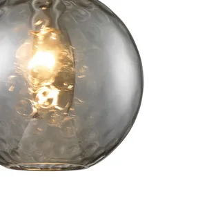 Watersphere 10'' Wide 1-Light Mini Pendant - Polished Chrome with Smoke 4
