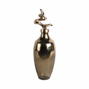 BRAMRUN GOLD GLASS VASE 16 (IN) 1
