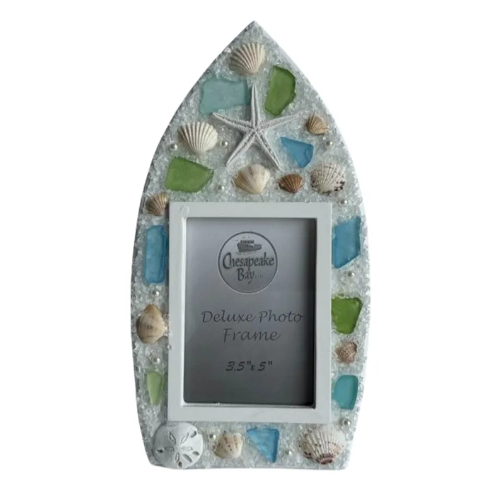 11" BOAT SHAPE PHOTO FRAME