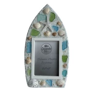 11" BOAT SHAPE PHOTO FRAME 1