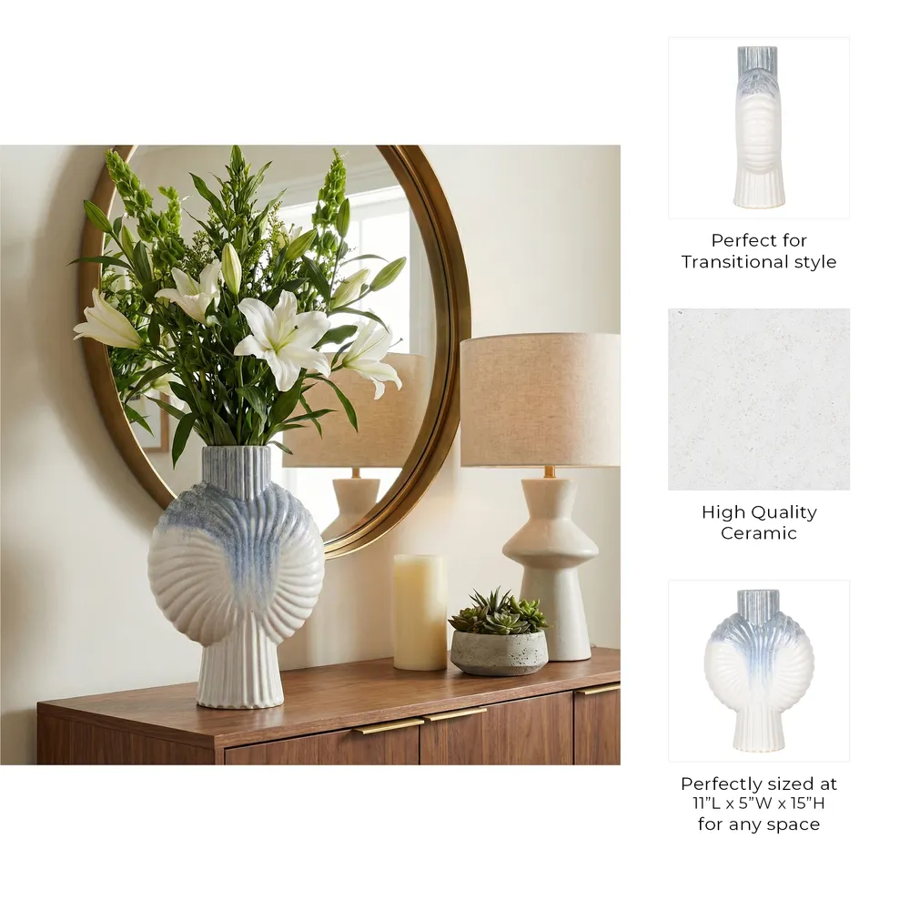 HANSONWORTH BLUE VASE 15 (IN)