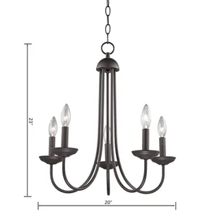 Montgomery 20'' Wide 5-Light Chandelier - Oil Rubbed Bronze 2
