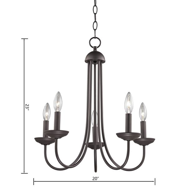 Montgomery 20'' Wide 5-Light Chandelier - Oil Rubbed Bronze