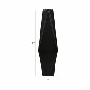 TARASIDE BLACK VASE 21 (IN) 9