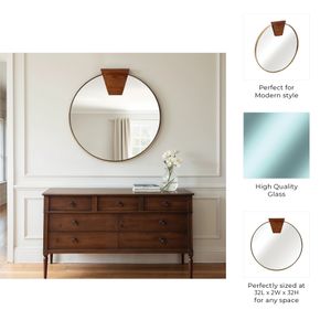 HARLANLEY GOLD MIRROR 32 (IN) 9