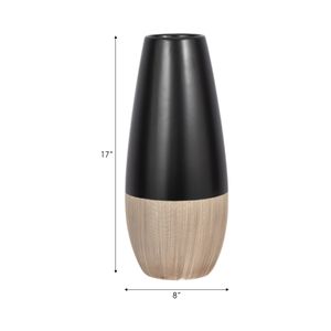 HAWLEYCROSS BLACK VASE 17 (IN) 8