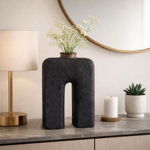 ROLANDCREST BLACK VASE 15 (IN) 13