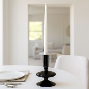ELLENLAND BLACK CANDLE HOLDER 5 (IN) 2