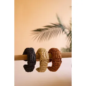 Set of 3 Raffia Headbands 1