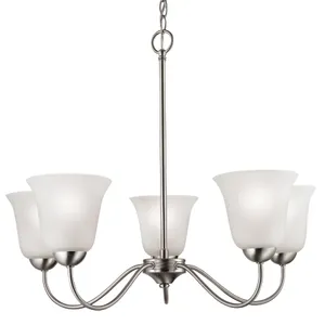 Conway 26'' Wide 5-Light Chandelier - Brushed Nickel 4