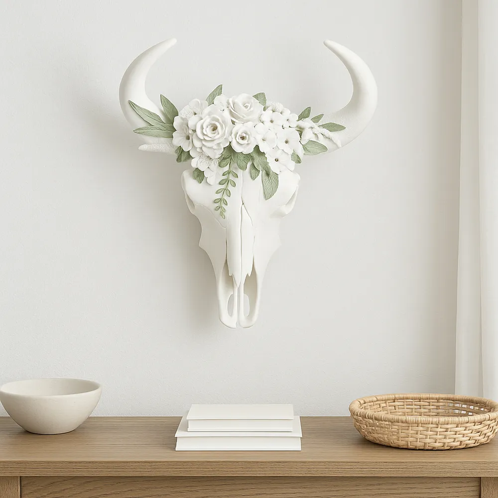 EDGEFORD WHITE WALL SCULPTURE 13 (IN)