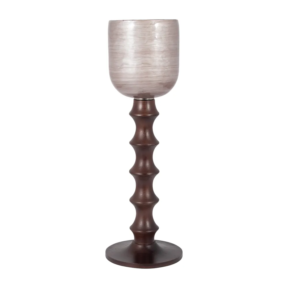 HENLEYSTONE PINK GLASS 24 (IN)