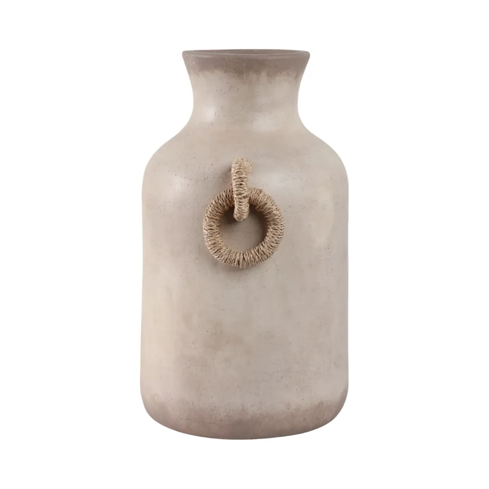 WOODSONROSE WHITE VASE 18 (IN)